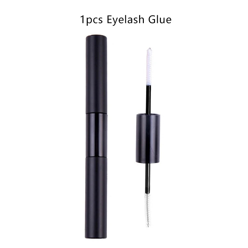 2-in-1 Adhesive and Sealing Eyelash Glue Suitable for DIY Group Eyelashes Eyelash Glue Remover Eyelash Curler Brush Kit Makeup