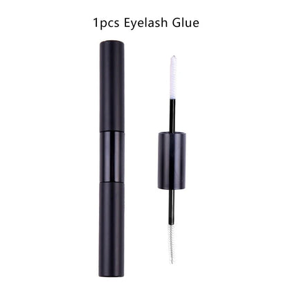 2-in-1 Adhesive and Sealing Eyelash Glue Suitable for DIY Group Eyelashes Eyelash Glue Remover Eyelash Curler Brush Kit Makeup