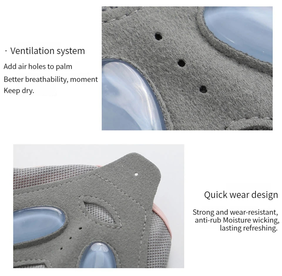 GTUBIKE 1 Pair Gym Body Building Training Fitness Gloves Sports Weight Lifting Exercise Slip-Resistant Gloves for Yoga Gloves