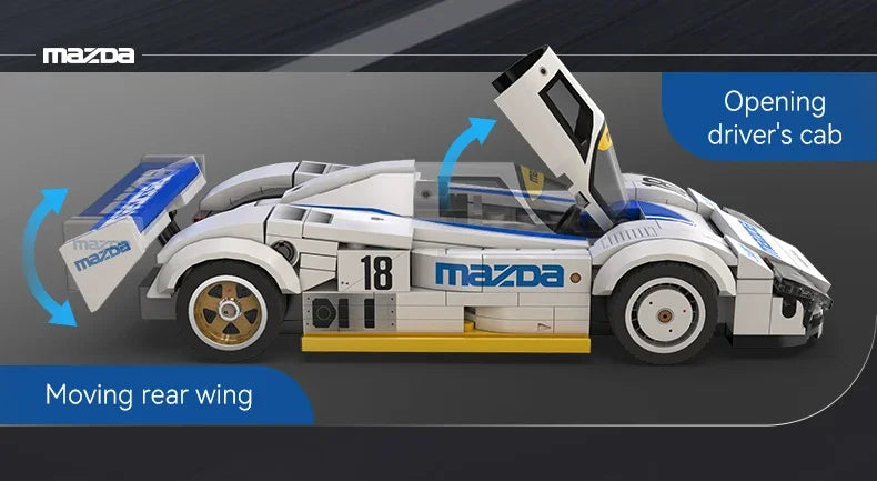 Cada 1:24 Technical Drift Racing Car C42 Sports Car Model Building Blocks City Endurance Sports-Car Bricks Toys For Kid Gifts