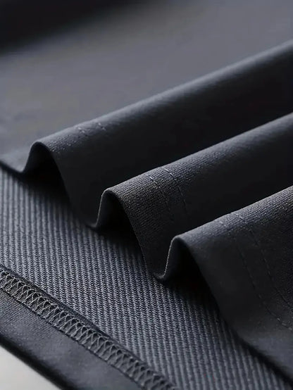 100% cotton men's casual loose T-shirt breathable and fashionable letter pattern printed short sleeved round neck top