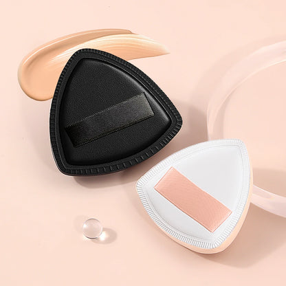 2PCS Super Soft Marshmallow Powder Puffs for Wet and Dry Use for Daily Makeup Touch-ups, Black and White Sponge Powder Puffs