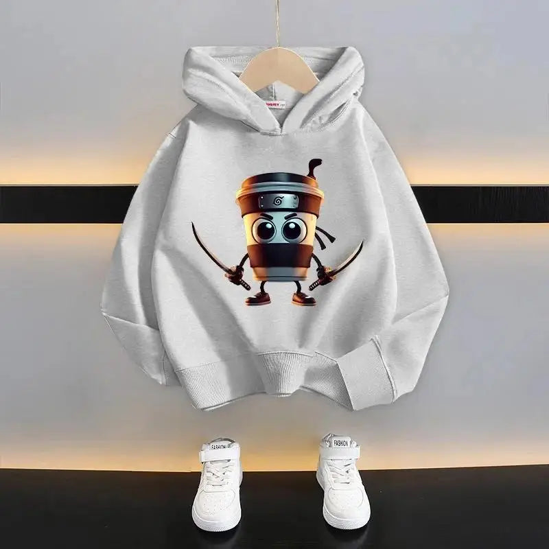 Autumn Cute Italian Brainrot Print Children's Hoodies Funny Cartoon Graphic Kids Fashion Girl Sweatshirts Casual Boy Pullover