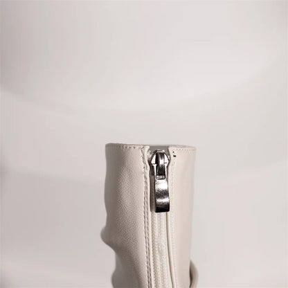 Big Size 35-43 Brand New Ladies Platform Ankle Boots Fashion Zip Wedges High Heels Boots Women 2022 Party Office Shoes Woman