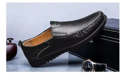 Man Summer Sneakers High Quality Handmade Leather Luxury Men's Shoe Casual Outdoor Flat Bottom Driving Shoes Zapatos De Hombre