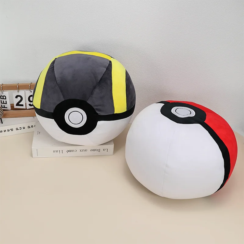 Big Size Pokemon Plush Cushion Ultra Ball Master Ball Poke Ball Pillow Pokeball Cushion Pocket Monster Doll Bedroom