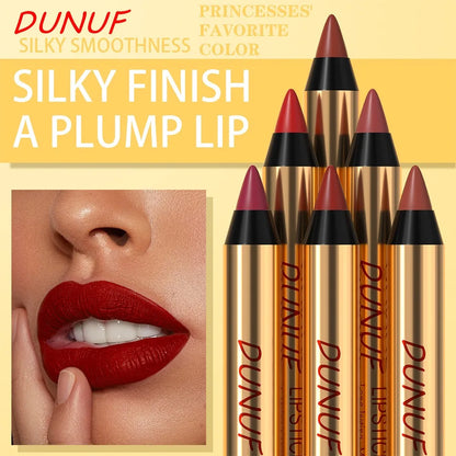 Rich Color Non-stick Lipstick Pencil Long-lasting Matte Lip Liner Crayon Red Tint Brown Lipliner Makeup Easy To Apply Cosmetics