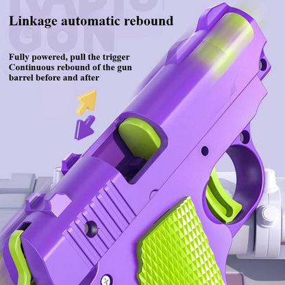 New Arrival Stress Relief ABS Plastic Mini 1911 3D Printed Gravity Fidget Gun Pistol Toy Gift Promotion Toy For Boys