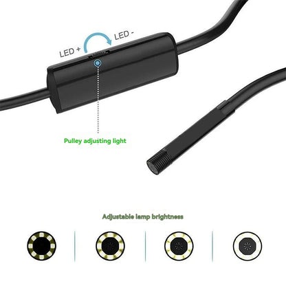 5.5/8MM TYPE-C Android Endoscope Camera IP67 Waterproof 6 LED Adjustable  Borescope Mini Camera for Pipeline Inspection