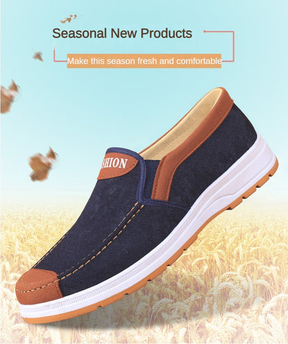 2025 Spring and Autumn Men Fashion Casual Shoes Trend Canvas Shoes Cover Feet Men Lightweight Soft free shipping shoes