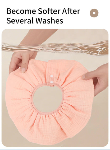 INSULAR 4 Layer Gauze Baby Bibs 100% Cotton Floral Burp Cloths Newborn Skin-friendly Absorbent Infant Towel Breathable 0-1Y