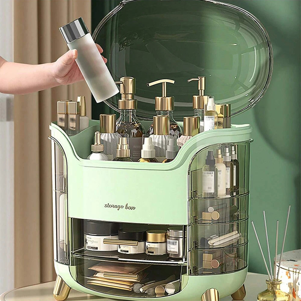 Cosmetic storage mask desktop organizer makeup box dustproof large capacity multifunctional household cosmetic storage box