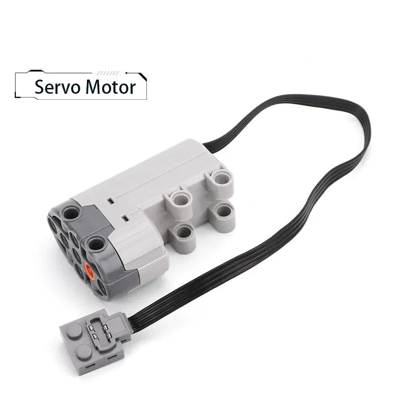 Electric Motor Set the Car Remote Control Battery Box Switch with Led Light Power Function MOC Building Blocks Cars Motor Toys