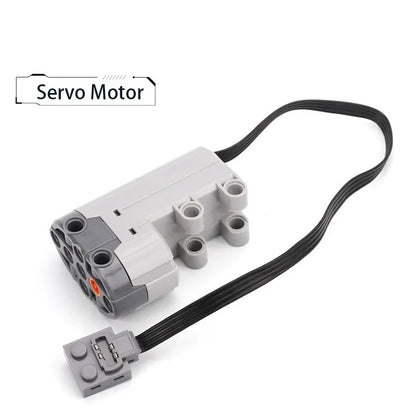 Electric Motor Set the Car Remote Control Battery Box Switch with Led Light Power Function MOC Building Blocks Cars Motor Toys