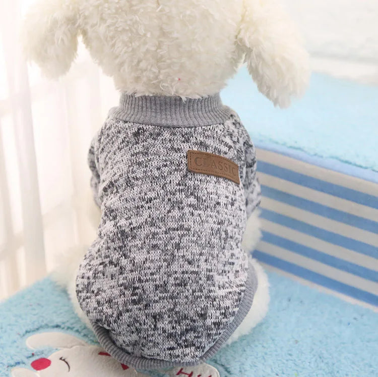 Dog Clothes For Small Dogs Soft Pet Dog Sweater Clothing For Dog Winter Chihuahua Clothes Classic Pet Outfit Ropa Perro 20-22S1