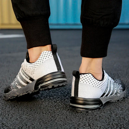 New men's women's flying mesh surface spring summer breathable casual sports shoes flat vulcanized couple running big size48