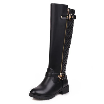 Winter Women Shoes Long Boots Sexy Woman Motorcycle Booties Custom Platform High Heels Knee High Boots Women Botas WSH5429