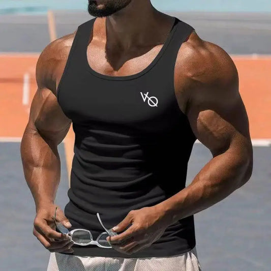 2026 Men's Summer Tank Top 2025 Sleeveless Square Collar Gym Exercise T-Shirt Breathable Comfortable Casual Sports Vest for Men