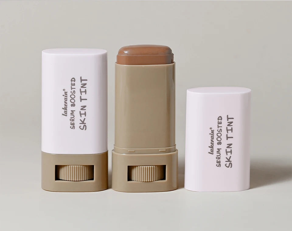 Skin Tint Foundation Stick 6 Colors Balm Serum Boosted Smooth Plumper Hight Coverage Travel Bronze Foundation Stick Makeup