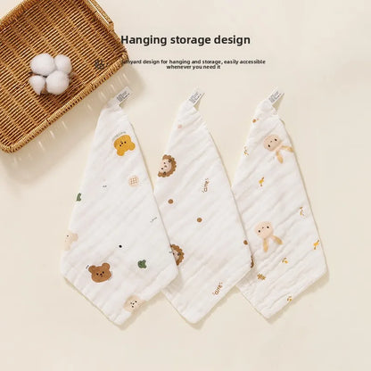 2PCS.Newborn 100% Cotton Gauze Burp Cloths—Ultra-Soft Baby Washcloths.Breathable,skin-friendly, super absorbent&easy to clean.