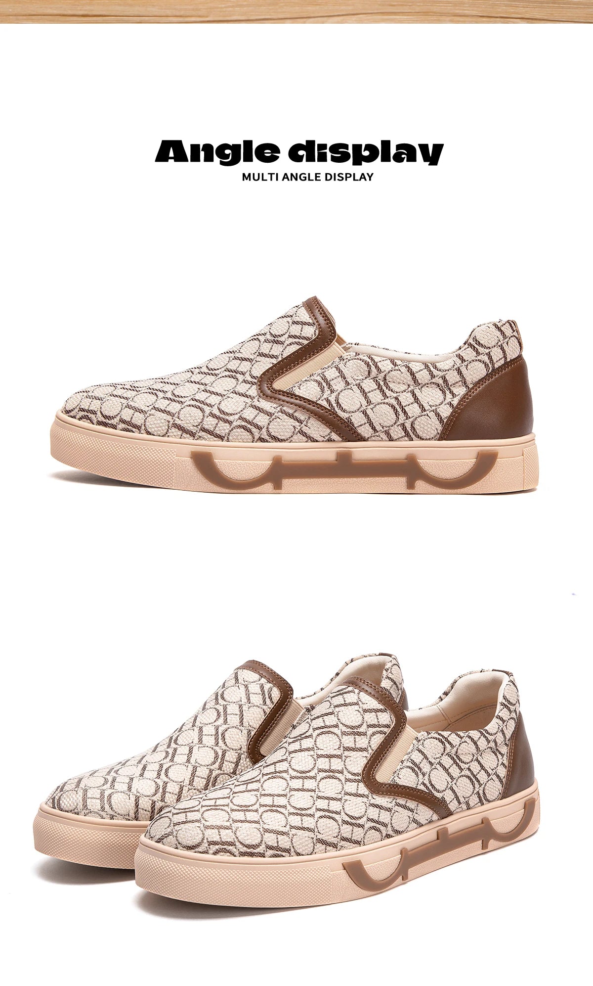 Shoes For Man Loafers Breathable cloth upperLeather elasticized adjustable mouthCH lettersLuxury brand men's shoes