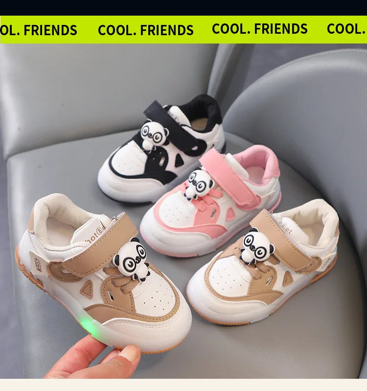 Kid Sneakers 2025 Autumn New Light Up Kid Shoe Trend Boy Sneakers Cute Girl Shoe Fashion Tennis Female Designer Shoe Кроссовки
