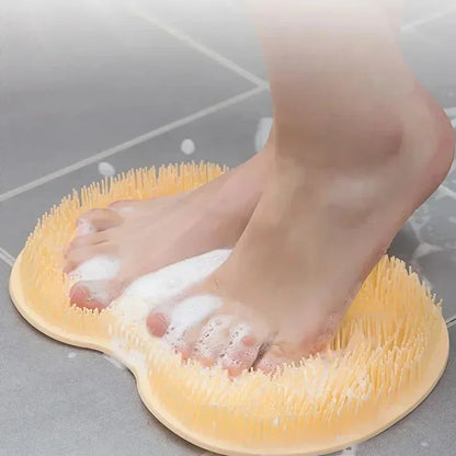 Back Massage Brush Silicone Foot Wash Body Cleaning Bathing Tool Exfoliating Shower Massage Scraper Bathroom Non Slip Bath Mat