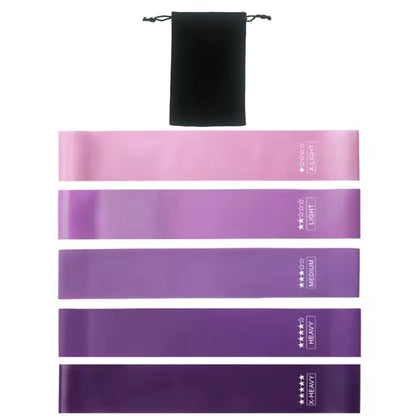 Resistance Loop Exercise Bands, Resistance Bands Exercise Bands for Home Fitness, Stretching, Strength Training, Set of 5