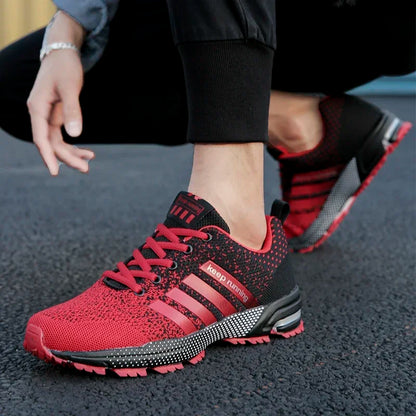 New men's women's flying mesh surface spring summer breathable casual sports shoes flat vulcanized couple running big size48