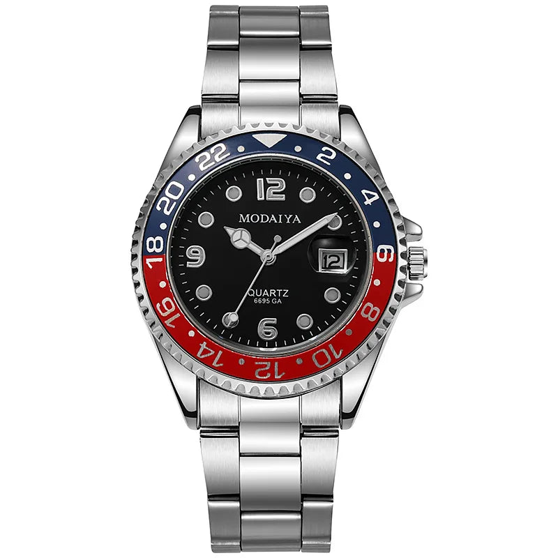 Fashion Men's Watches Date High-end Luxury Casual Sport Clock Classic Business Quartz Male Stainless Steel Wristwatches