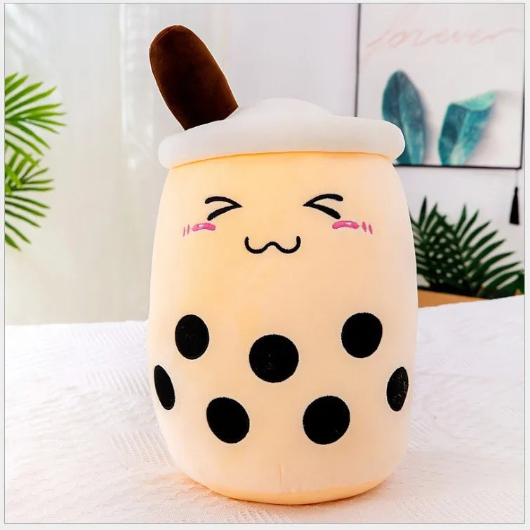 24/70CM Real-life Bubble Tea Plush Toy Boba Milk Tea Plushie Toy Soft Stuffed Hug Pillow Balls Bubo Tea Cup Cushion Gift Girl