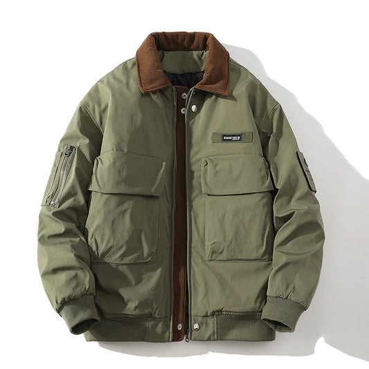 New Men Winter Jackets Thick Warm Coat 2026 Mens Streetwear Hip Hop Short Parkas Korean Black Clothes Puffer Windbreaker