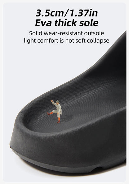 Coconut Slippers Feel like Stepping on Shit Thick-soled Sandals Summer New Non-slip Wearing Sandals（Shoebox not included）