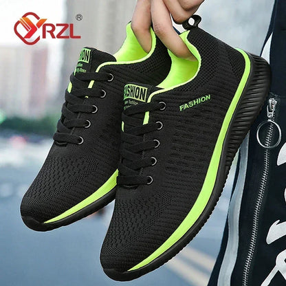 YRZL Sneakers Men Running Shoes Lightweight Sport Classical Mesh Breathable Casual Shoes Fashion Non Slip Shoes for Men
