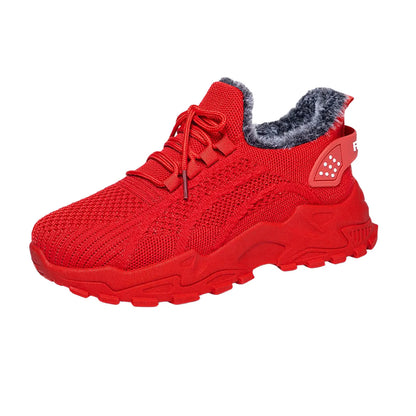 Sneakers Women's Winter Warm Sports Shoes Non Slip Soles Suitable for Cold Weather Outdoor Walking Sports Shoes Ladies Sneakers