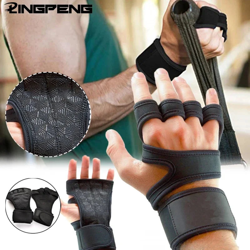 Gym Gloves for Men Women Fitness Weight Lifting Wristband Gloves Body Building Training Sports Exercise Cycling Glove Shockproof