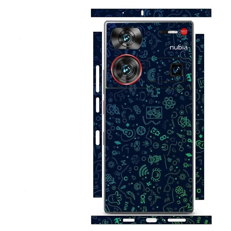 3M Colorful Sticker for Nubia Z50 Ultra 5G Back Screen Protector Hing Side Skin Protective Film Z60 ultra