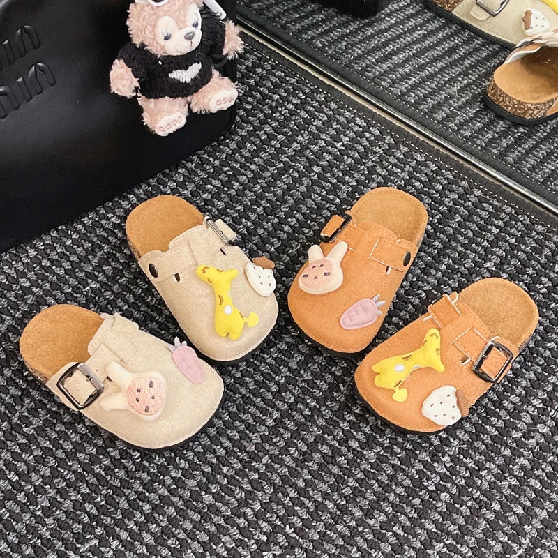 Kid's House Slippers 2025 New Cute Animal  Boy Child Slipper Non-slip Versatile Toddlers Girls Causal Flat Shoes Fashion Cartoon