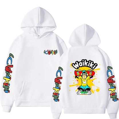 Funny Lc Waikiki Monkey Graphic Hoodie Men Women Casual Oversized Hooded Sweatshirt Men's Fashion Cartoon Pullover Hoodies Tops