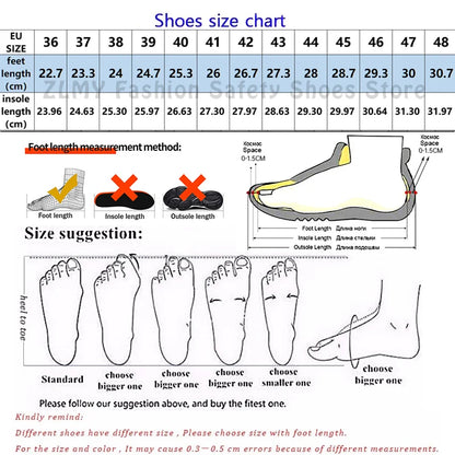 ZLMY Fashion Safety Shoes Men Steel Toe Sneaker Puncture Proof Work Boots Anti-smash Man Safety Boots Male Industrial Work Shoes