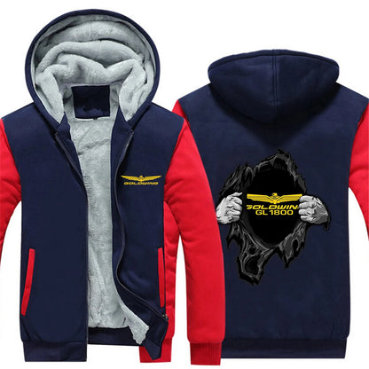 2025 Autumn And Winter Man's Goldwing GL1800 Japan Motocycles Logo Print Thickened Coat Popular Hoodies Warm Comfortable Jacket