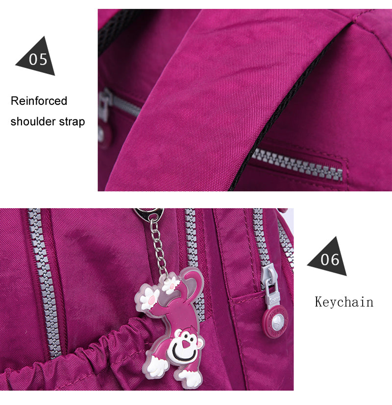 Mochila Feminina School Backpack for Teenage Girl 2025 Travel Back Packs Bag Women Nylon Waterproof Laptop Bagpack