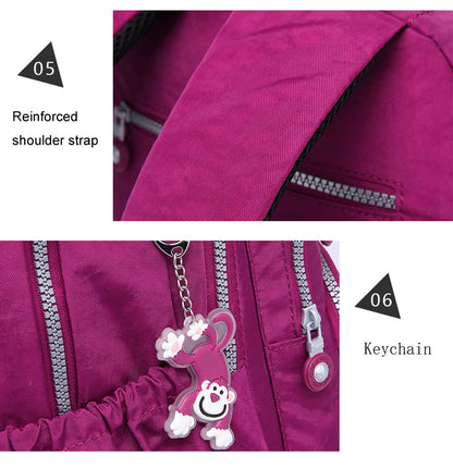 Mochila Feminina School Backpack for Teenage Girl 2025 Travel Back Packs Bag Women Nylon Waterproof Laptop Bagpack