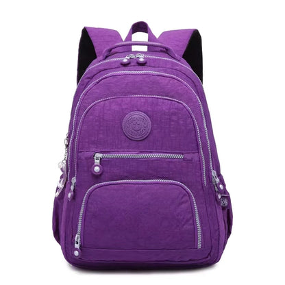 Mochila Feminina School Backpack for Teenage Girl 2025 Travel Back Packs Bag Women Nylon Waterproof Laptop Bagpack