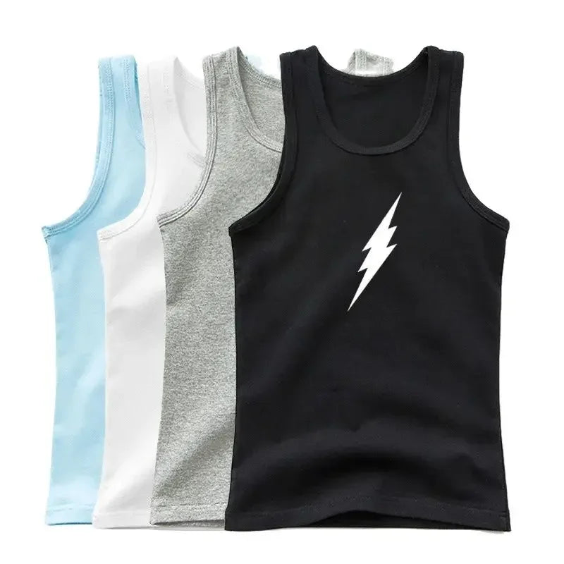 Boys Sleeveless Vest Kids Letter Print Summer 2025 Casual Tank Top Teenagers Singlet Children Camisoles Clothing