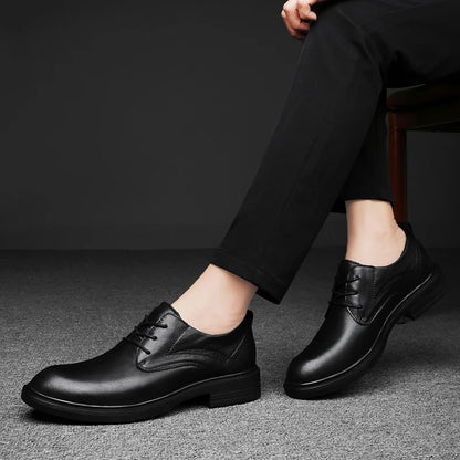 Genuine Leather Male Oxford Shoes Business Formal Wear Casual Shoes New Arrival Mens Derby Shoes Leisure Walk Gentleman Footwear