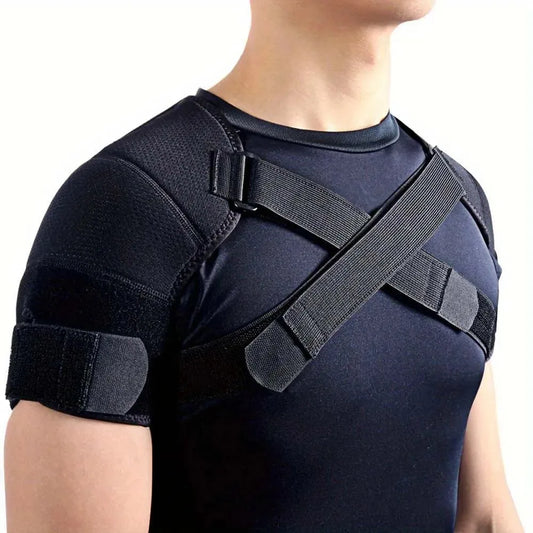 Adjustable Cross Shoulder Support Straps Polyester Fiber Hand Wash Only for Back Sports Shoulder Brace with Adjustable Straps