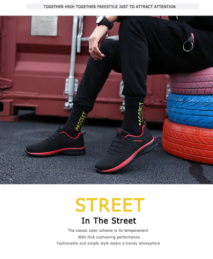 YRZL Sneakers Men Running Shoes Lightweight Sport Classical Mesh Breathable Casual Shoes Fashion Non Slip Shoes for Men