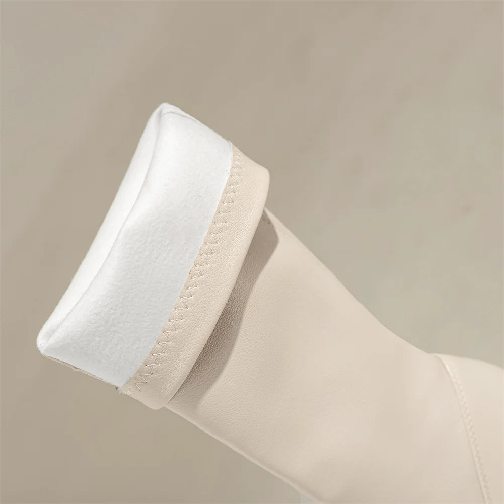 Big Size 35-43 Brand New Ladies Platform Ankle Boots Fashion Zip Wedges High Heels Boots Women 2022 Party Office Shoes Woman