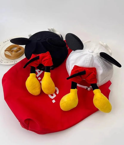 Mickey Baseball Cap Cartoon Design Parody Mickey Cute Creative Big Ear Design Duck Tongue Hat Fashionable And Versatile Cap Toys